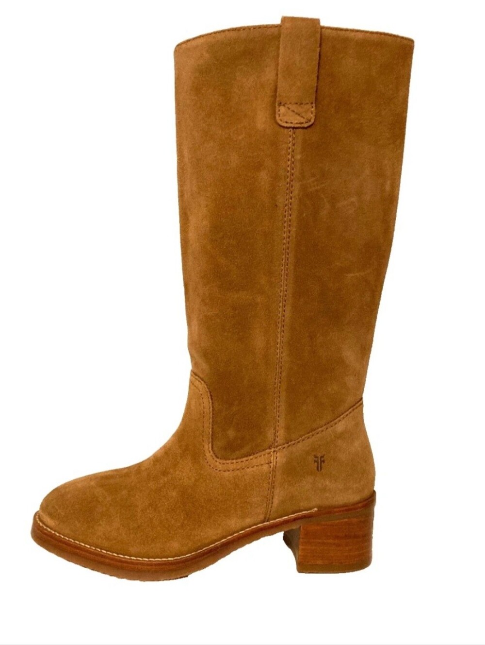 Frye CAMRYN Tall Pull On Suede Block Heel Boots Sz. 9M Ladies. Slouch Western - Picture 4 of 14